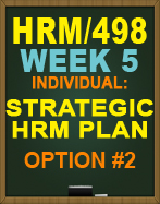 HRM/498 STRATEGIC PLAN